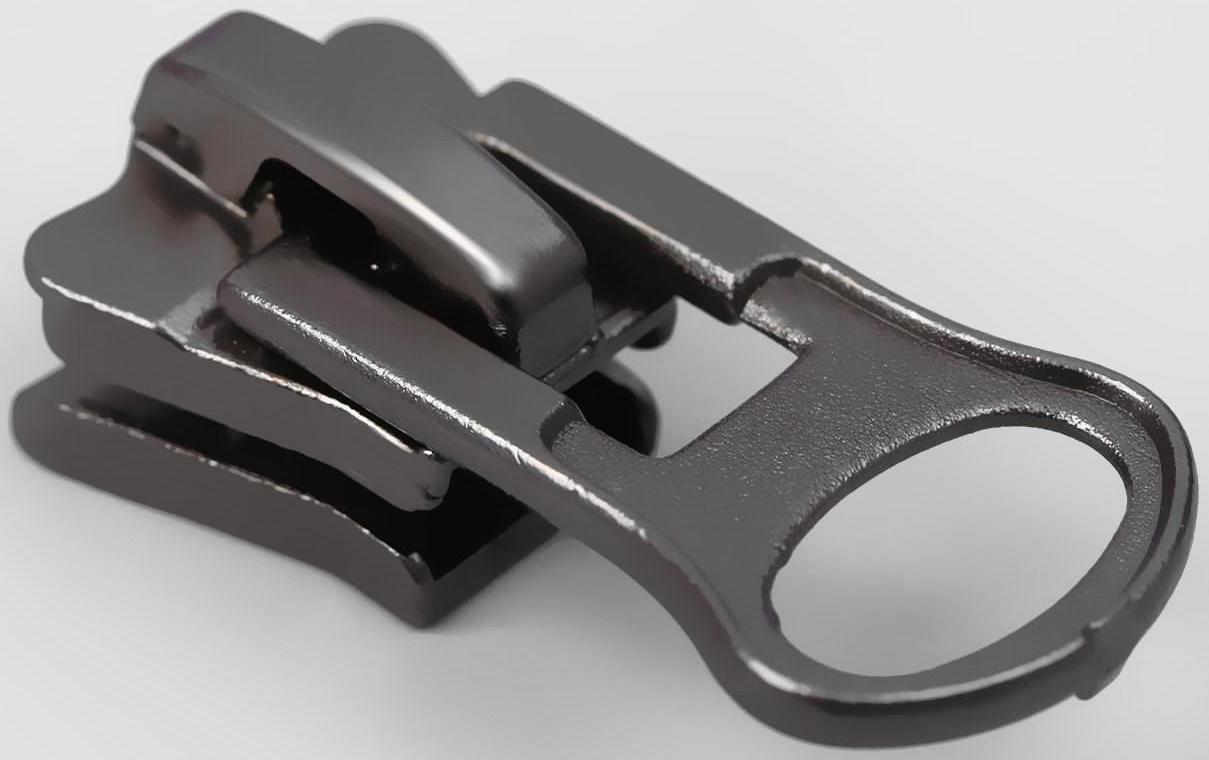 Замок-автомат для молнии «Трактор», №8, 10 шт, цвет чёрный никель