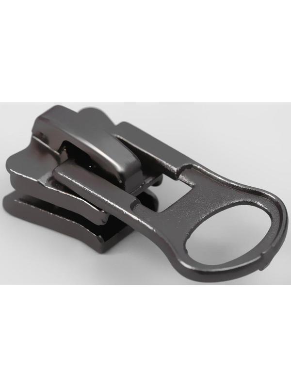 Замок-автомат для молнии «Трактор», №8, 10 шт, цвет чёрный никель