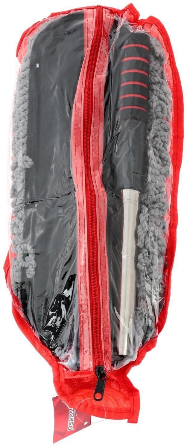 Щётка TORSO для удаления пыли, 72 см, микрофибра, телескопическая ручка, серая