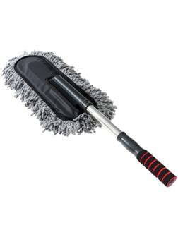 Щётка TORSO для удаления пыли, 72 см, микрофибра, телескопическая ручка, серая