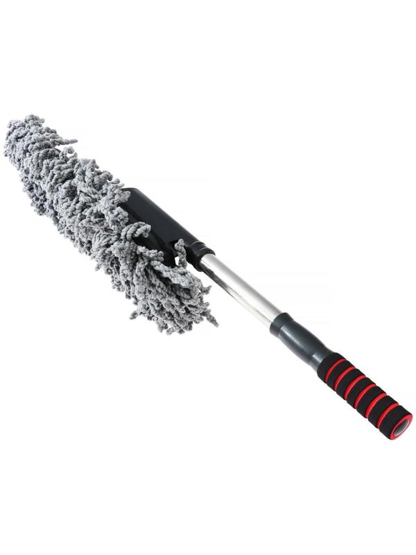 Щётка TORSO для удаления пыли, 72 см, микрофибра, телескопическая ручка, серая