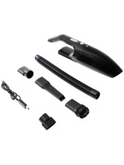 Пылесос автомобильный CARTAGE, беспроводной, 5 насадок, 120 Вт, 12 В, черный