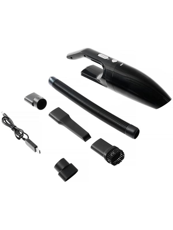 Пылесос автомобильный CARTAGE, беспроводной, 5 насадок, 120 Вт, 12 В, черный