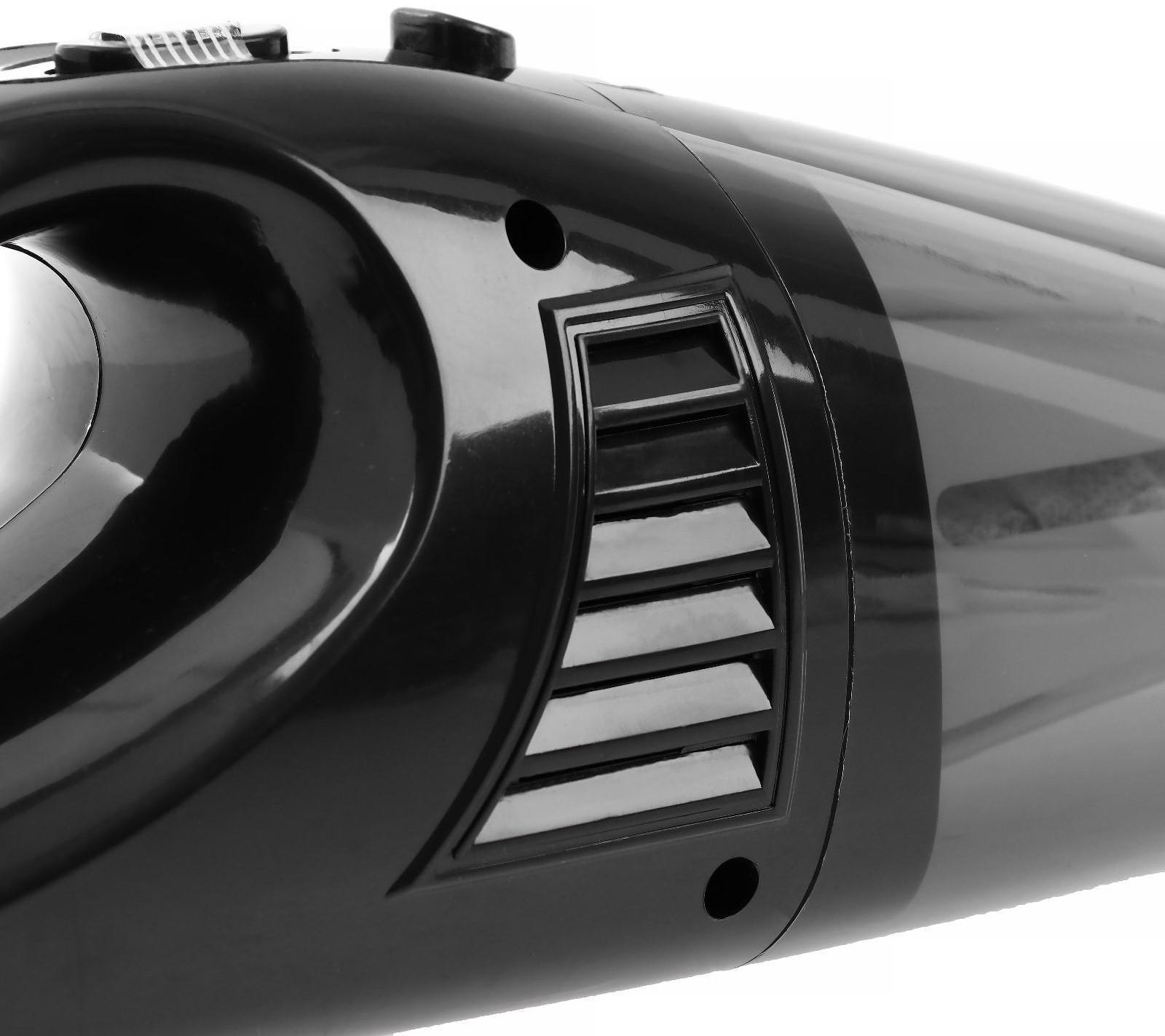 Пылесос автомобильный CARTAGE, беспроводной, 3 насадки, 120 Вт, 12 В, черный