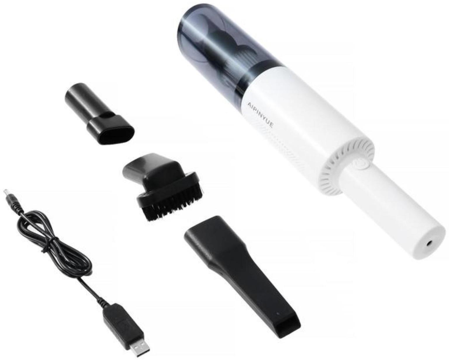 Пылесос автомобильный CARTAGE, беспроводной, 3 насадки, 120 Вт, 12 В, белый