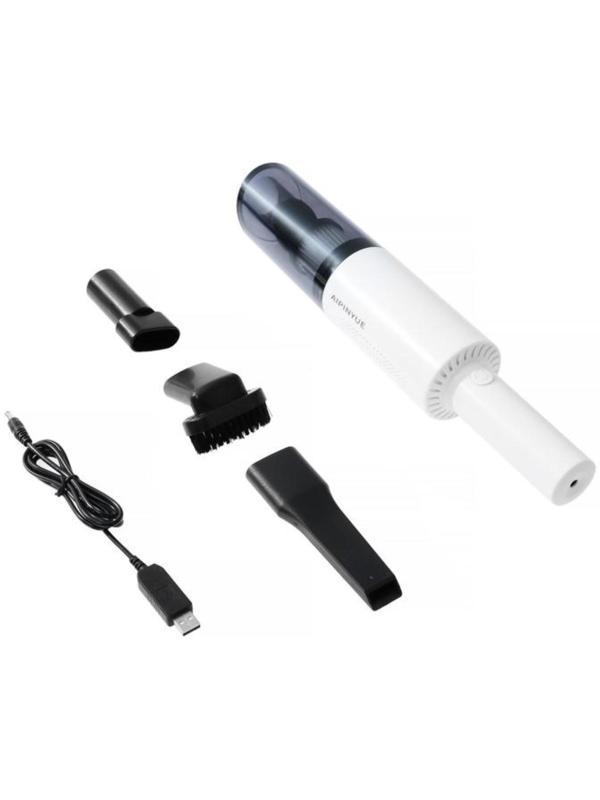 Пылесос автомобильный CARTAGE, беспроводной, 3 насадки, 120 Вт, 12 В, белый