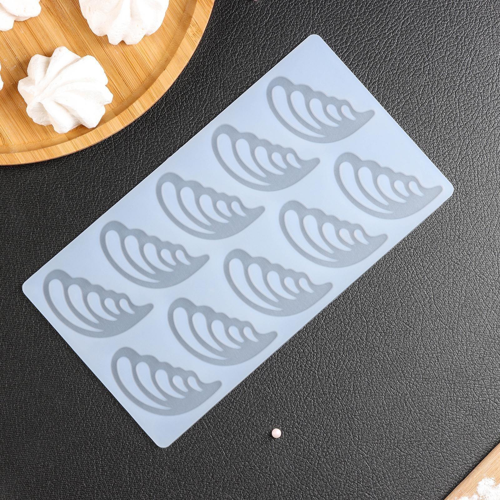 Силиконовый коврик для айстинга «Крылья», 10 ячеек, 22×12×0,3 см, цвет прозрачный