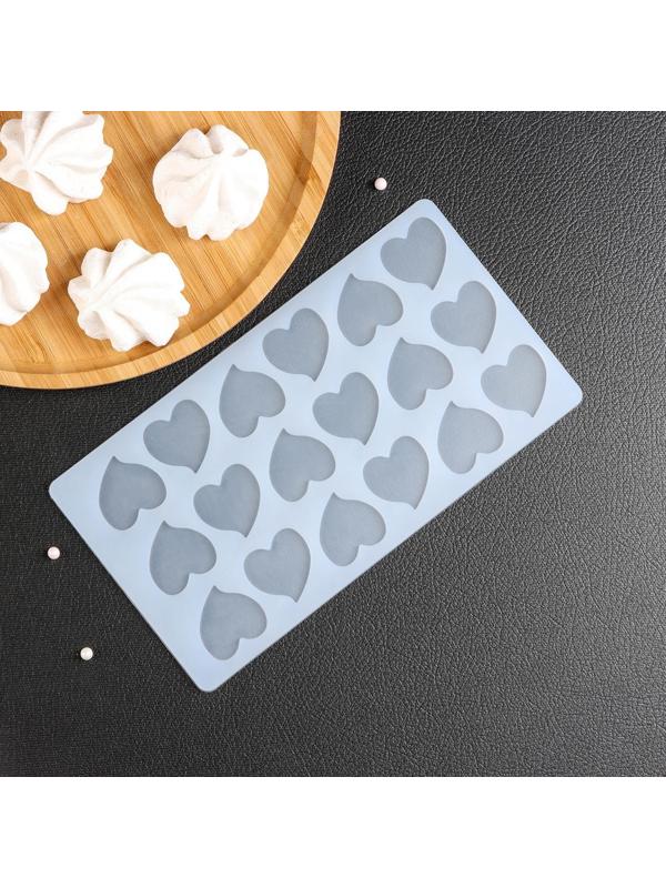 Силиконовый коврик для айстинга «Флирт», 18 ячеек, 21×11×0,3 см, цвет прозрачный