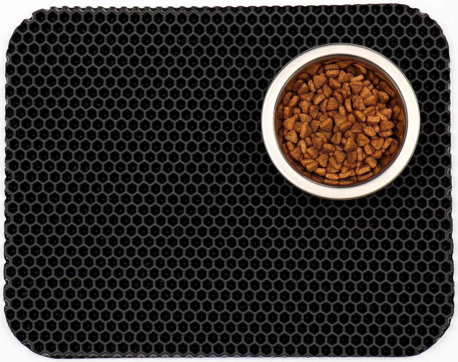 Коврик для животных EVA, ячеиистый, 27 х 34 см, черный