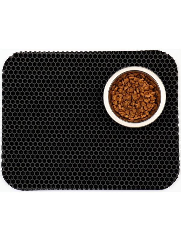 Коврик для животных EVA, ячеиистый, 27 х 34 см, черный