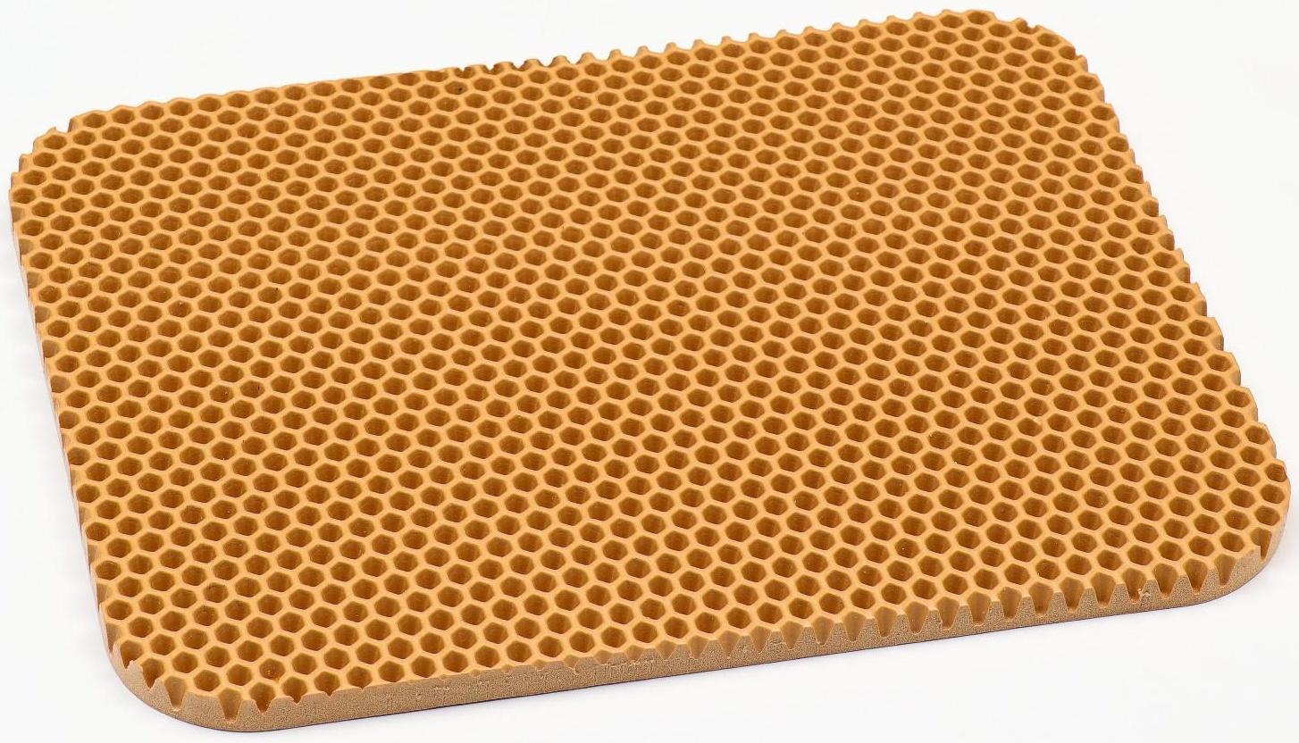 Коврик для животных EVA, ячеиистый, 27 х 34 см, бежевый