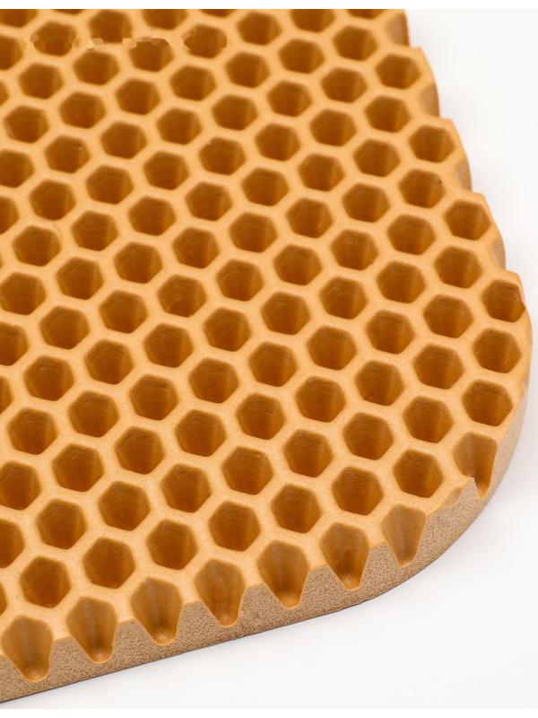 Коврик для животных EVA, ячеиистый, 27 х 34 см, бежевый
