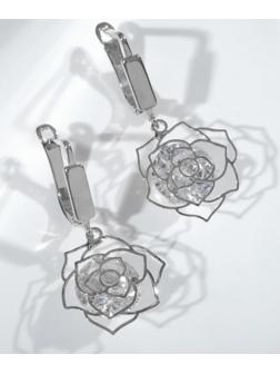 Серьги со стразами 