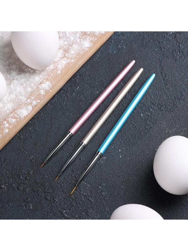 Набор кондитерских кисточек для декорирования, 3 шт