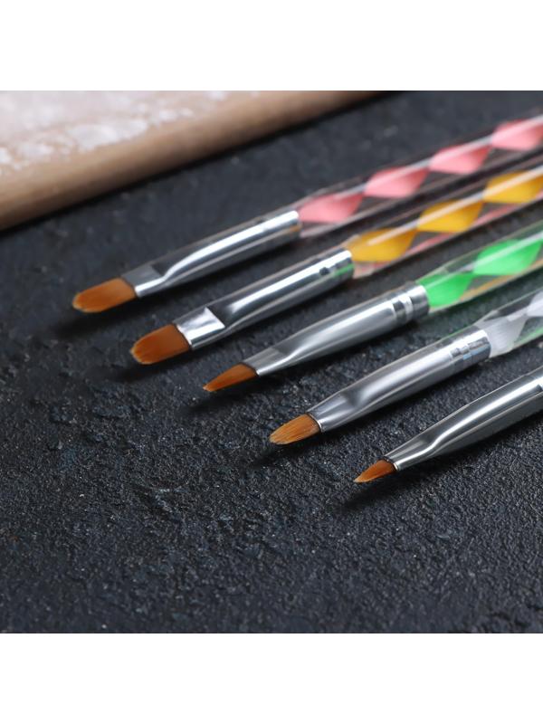 Набор кондитерских кисточек для декорирования, 5 шт