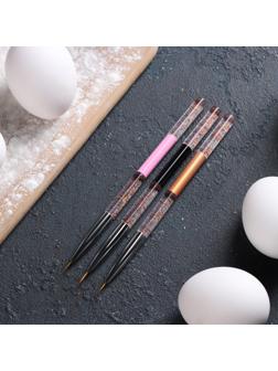 Набор кондитерских кисточек для декорирования, 3 шт