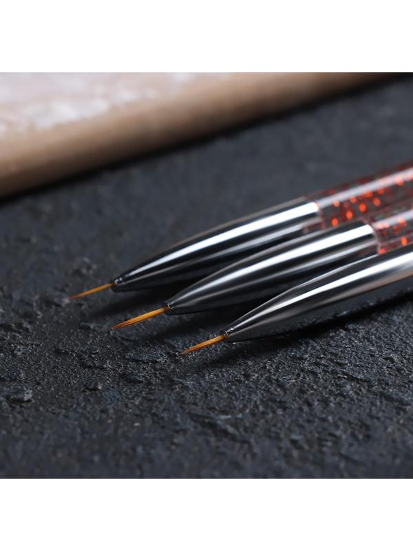 Набор кондитерских кисточек для декорирования, 3 шт