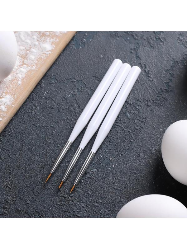 Набор кондитерских кисточек для декорирования, 3 шт