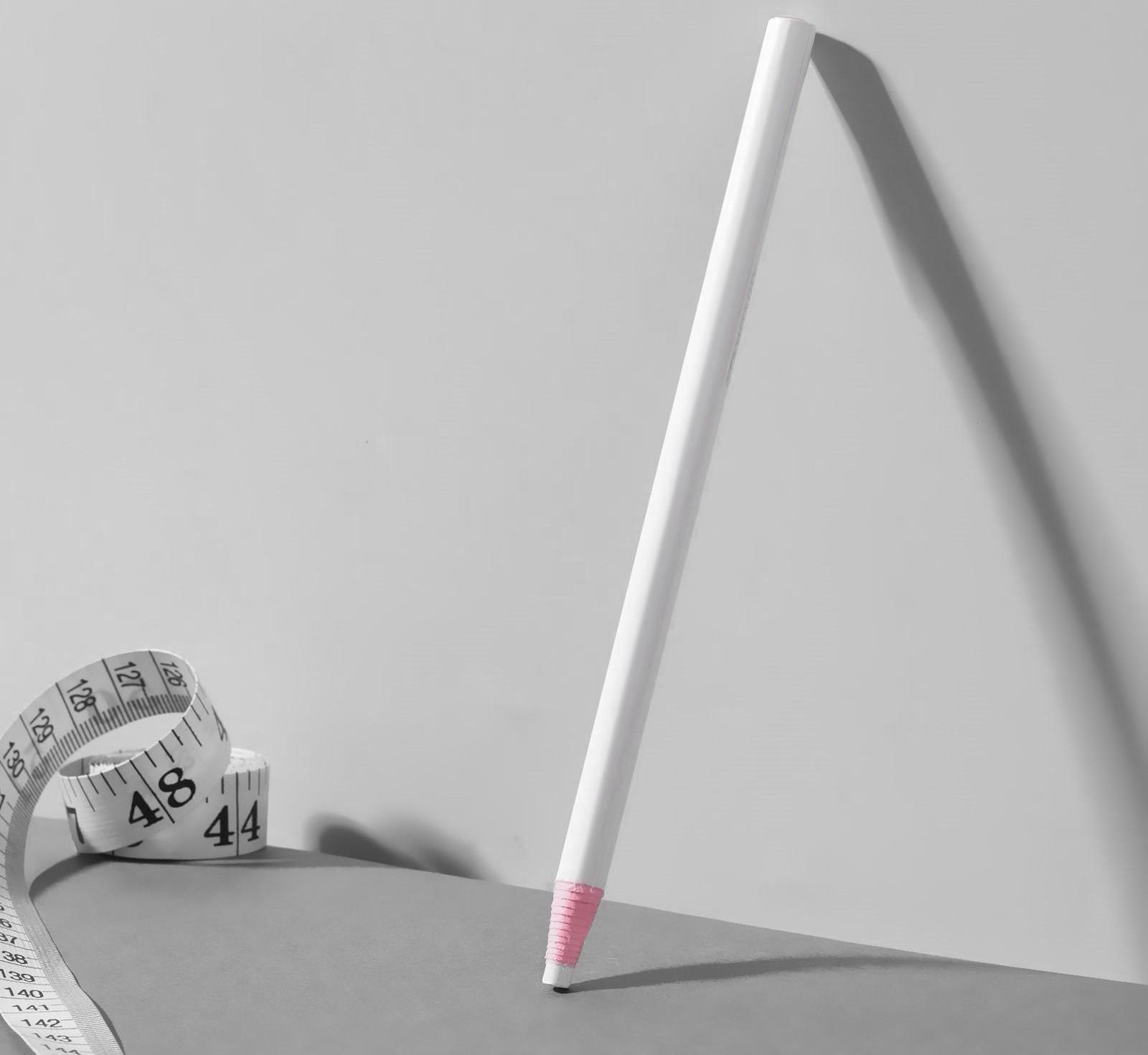 Карандаш для ткани, самозатачивающийся, 17 см, цвет белый