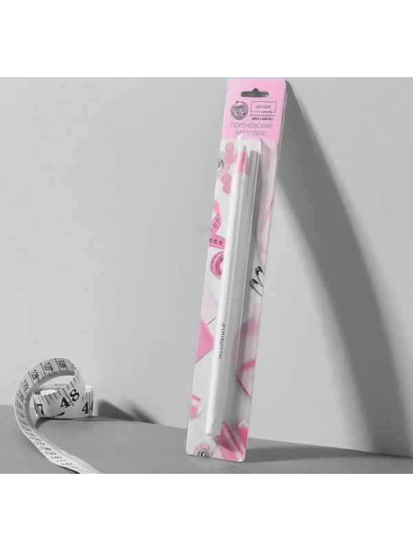 Карандаш для ткани, самозатачивающийся, 17 см, цвет белый