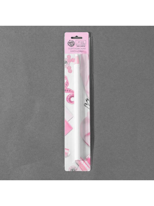 Карандаш для ткани, самозатачивающийся, 17 см, цвет белый