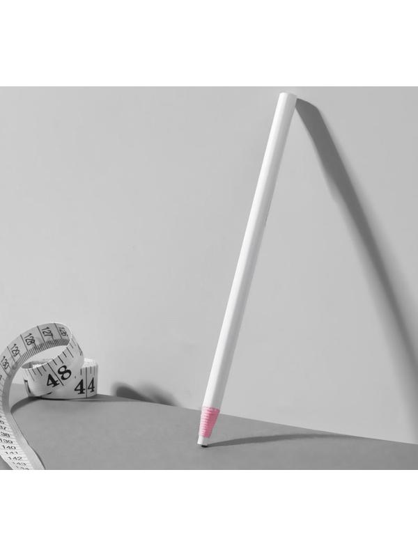 Карандаш для ткани, самозатачивающийся, 17 см, цвет белый