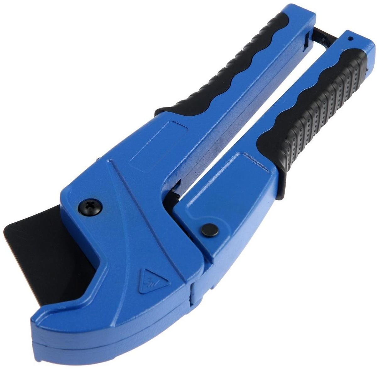 Ножницы для резки труб ТУНДРА по пластику, полуавтомат, усиленные, удлиненные, 2К, до 42 мм