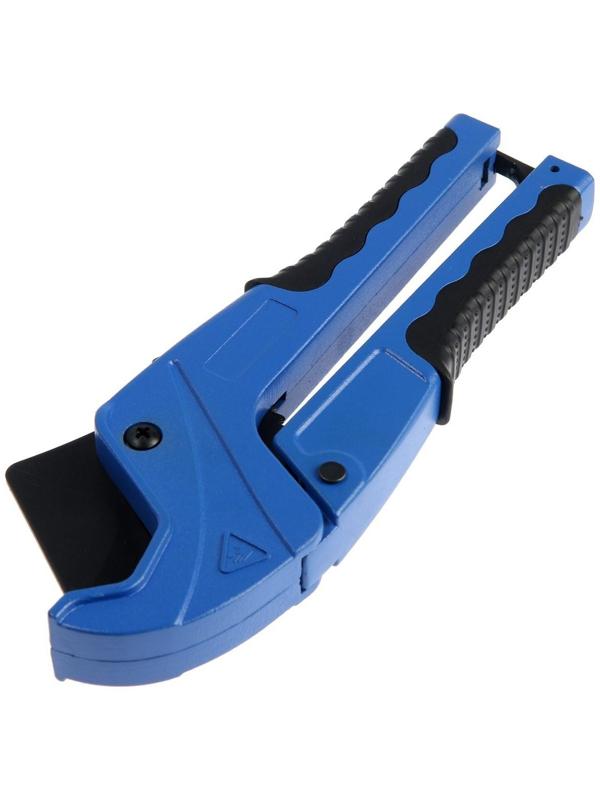 Ножницы для резки труб ТУНДРА по пластику, полуавтомат, усиленные, удлиненные, 2К, до 42 мм