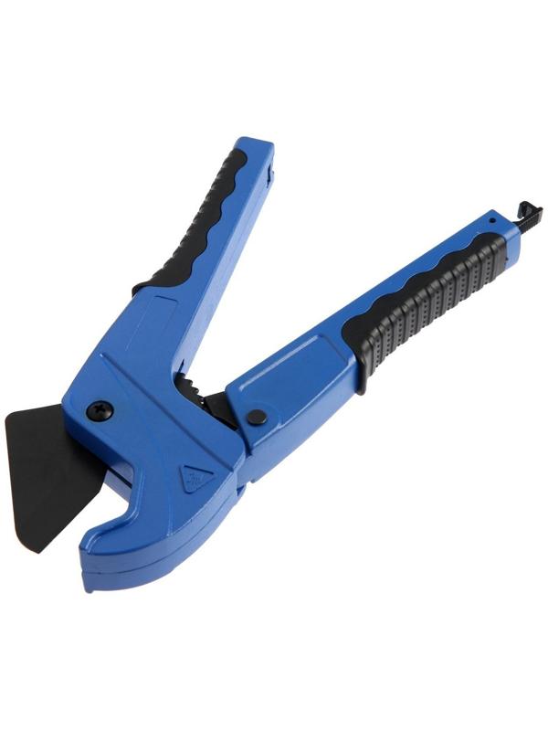 Ножницы для резки труб ТУНДРА по пластику, полуавтомат, усиленные, удлиненные, 2К, до 42 мм