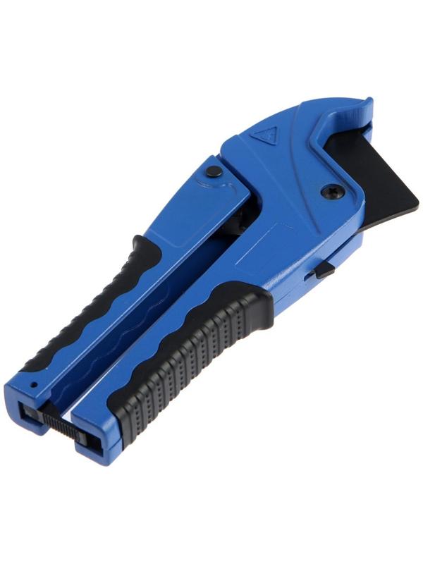 Ножницы для резки труб ТУНДРА по пластику, полуавтомат, усиленные, удлиненные, 2К, до 42 мм