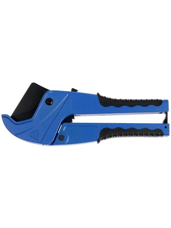 Ножницы для резки труб ТУНДРА по пластику, полуавтомат, усиленные, удлиненные, 2К, до 42 мм