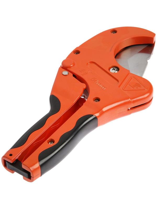 Ножницы для резки труб ТУНДРА по пластику, полуавтомат, усиленные, удлиненные, 2К, до 42 мм