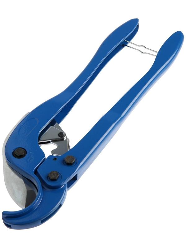 Ножницы для резки труб ТУНДРА по пластику, полуавтомат, усиленные, удлиненные, до 64 мм