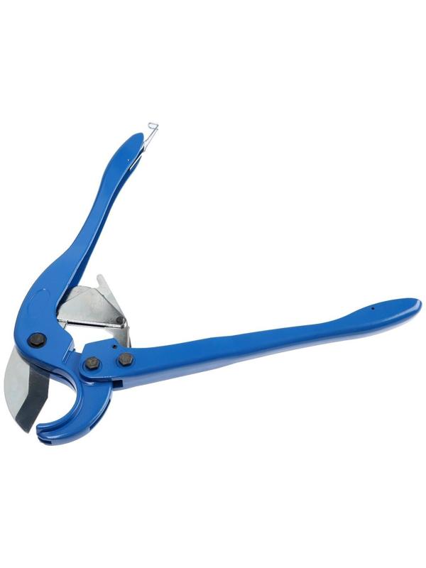 Ножницы для резки труб ТУНДРА по пластику, полуавтомат, усиленные, удлиненные, до 64 мм