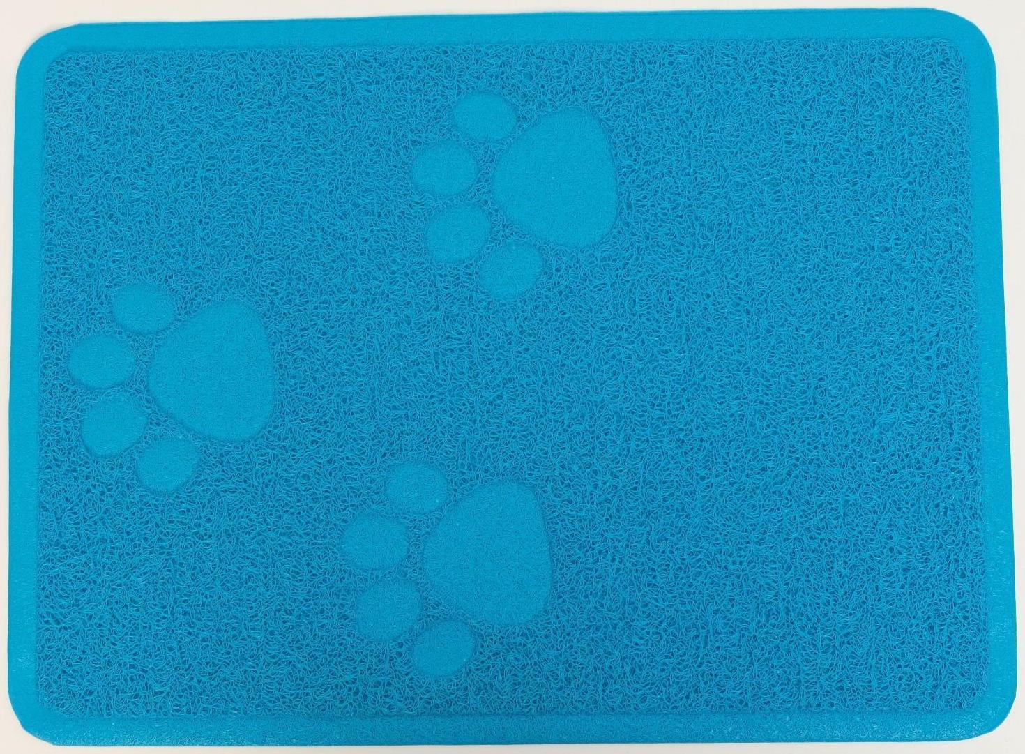 Коврик 2-в-1 под миску/туалет животных со скругленными углами, 48 х 35 см, микс цветов