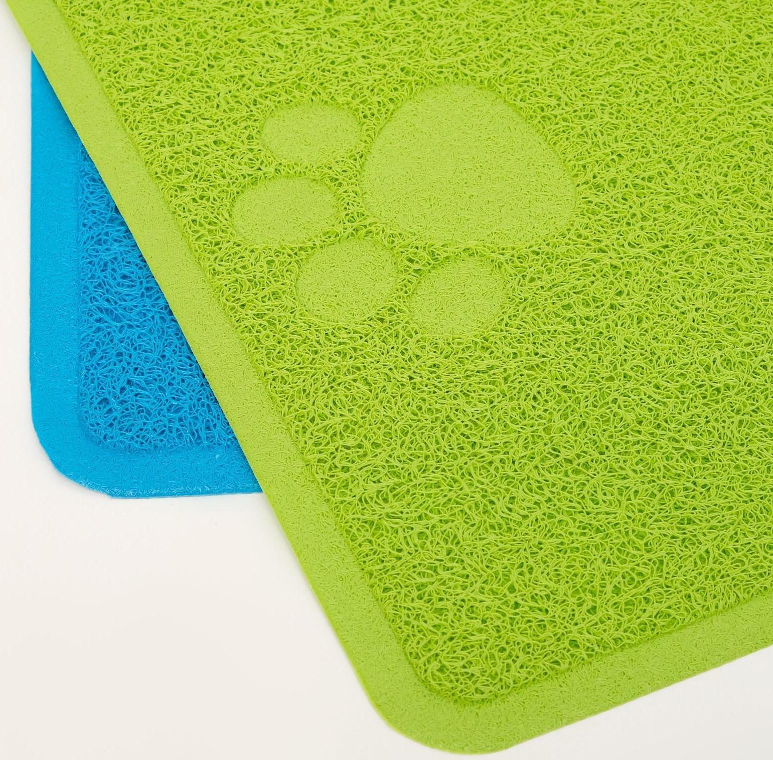 Коврик 2-в-1 под миску/туалет животных со скругленными углами, 48 х 35 см, микс цветов