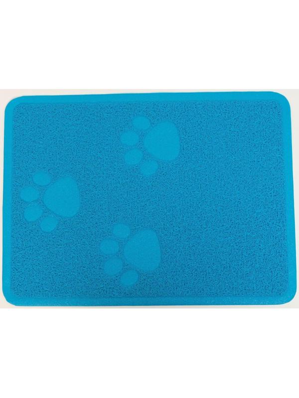 Коврик 2-в-1 под миску/туалет животных со скругленными углами, 48 х 35 см, микс цветов