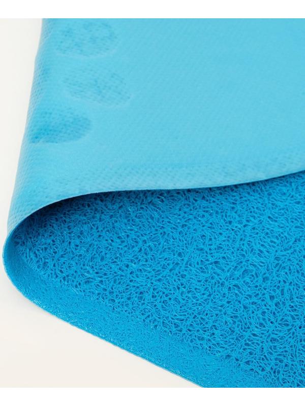 Коврик 2-в-1 под миску/туалет животных со скругленными углами, 48 х 35 см, микс цветов