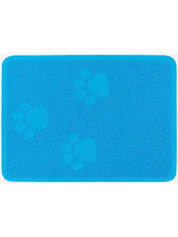 Коврик 2-в-1 под миску/туалет животных со скругленными углами, 48 х 35 см, микс цветов
