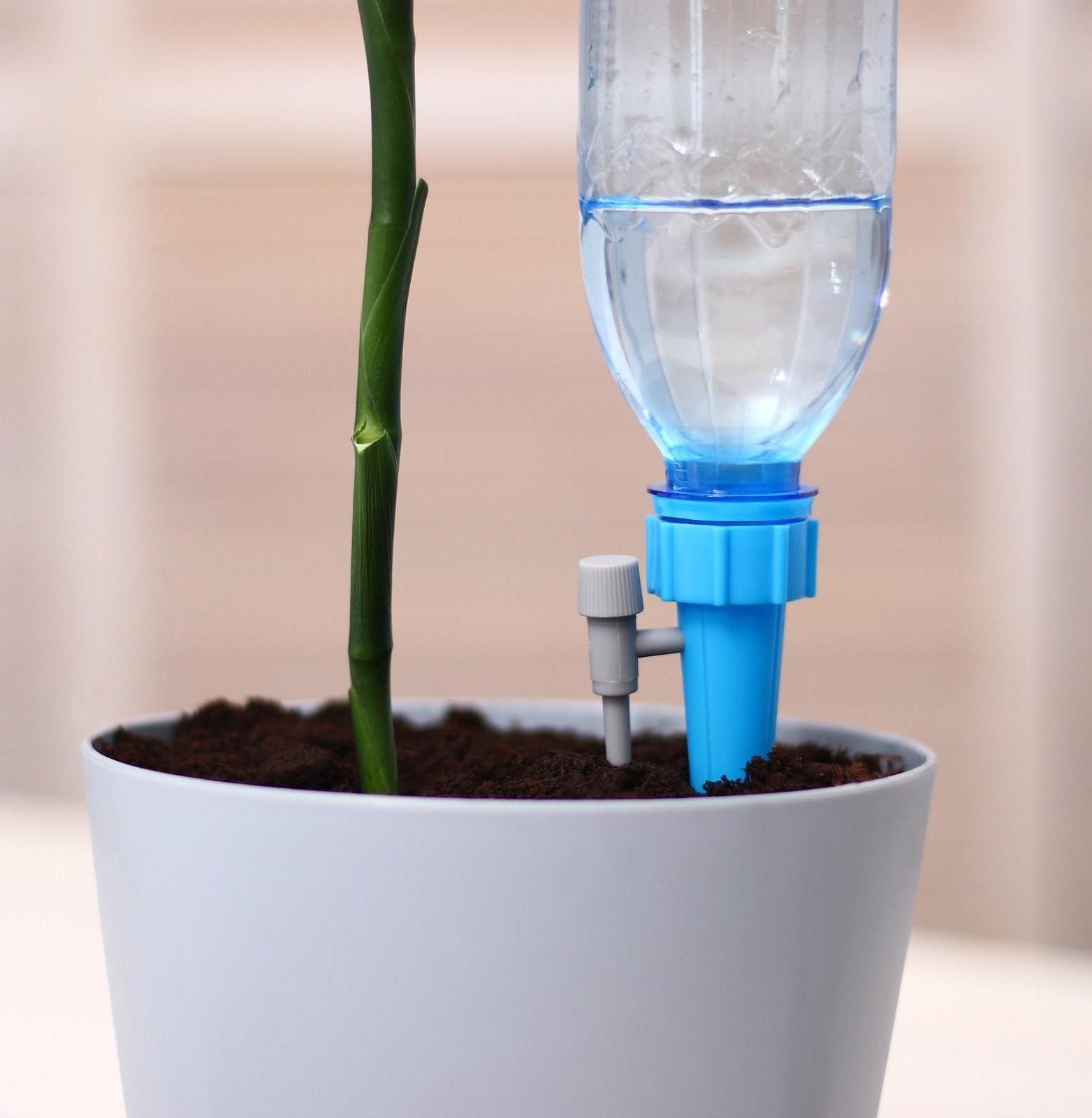 Автополив для комнатных растений, под бутылку, с краном, регулируемый
