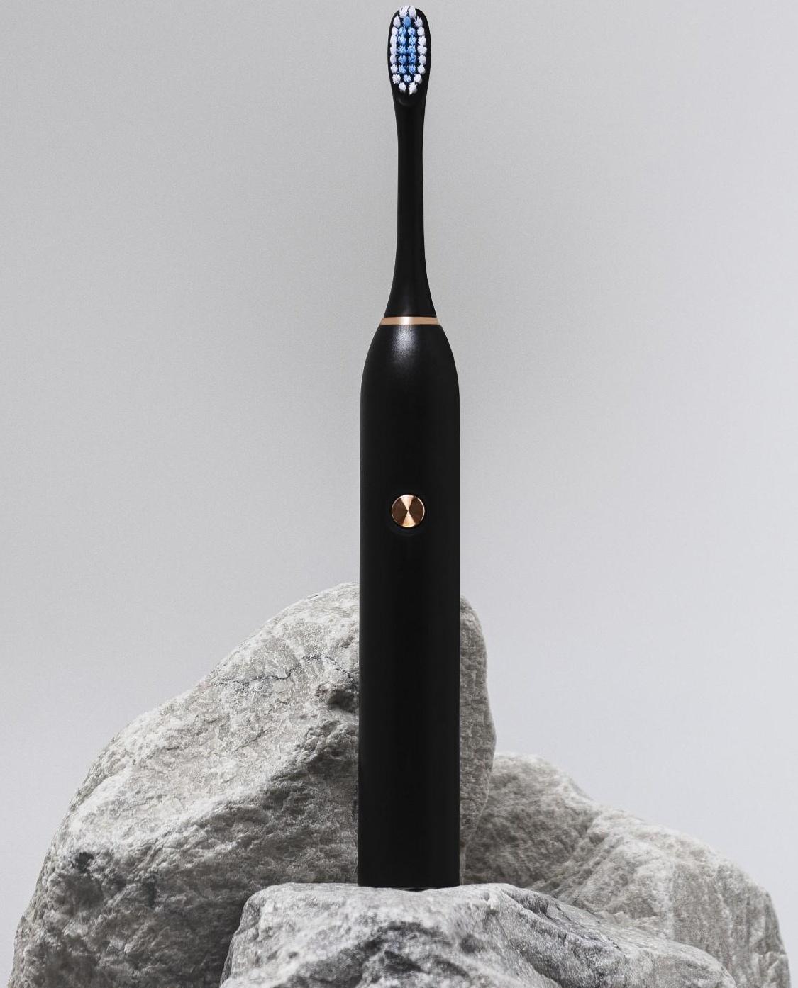 Электрическая зубная щётка Luazon LP-004, вибрационная, от 1хAA (не в компл.), черная