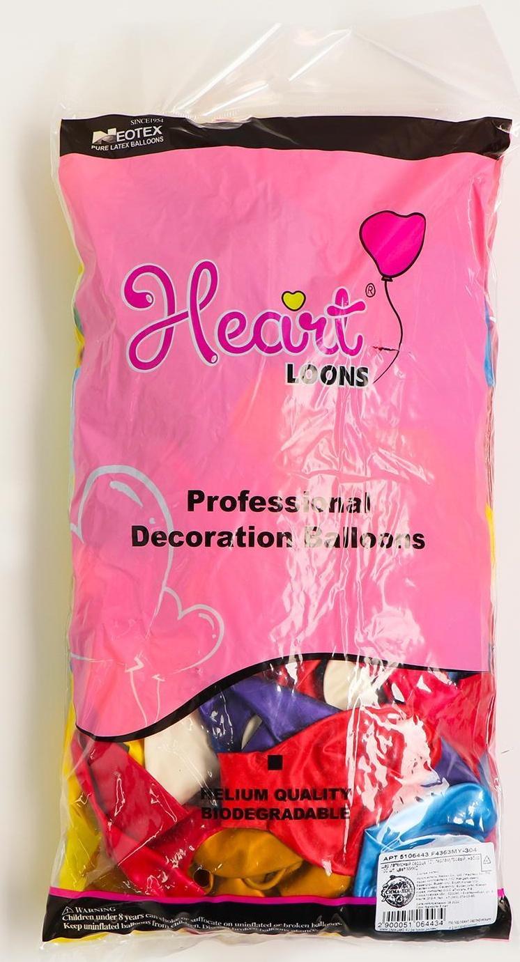 Шар латексный сердце 12