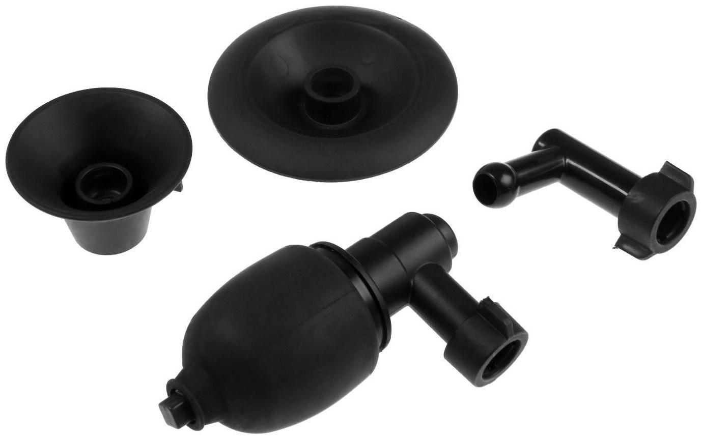 Вантуз пневматический ZEIN, 3 насадки, датчик давления, ручной насос