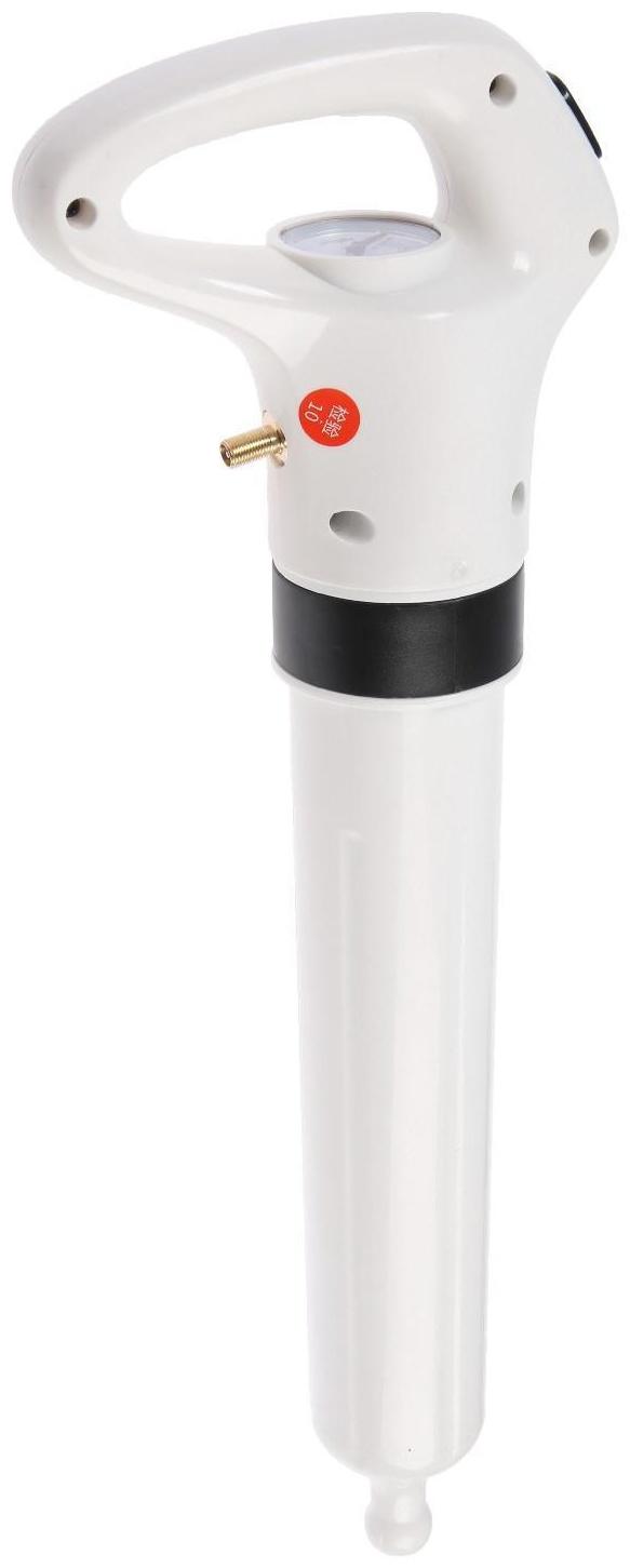 Вантуз пневматический ZEIN, 3 насадки, датчик давления, ручной насос