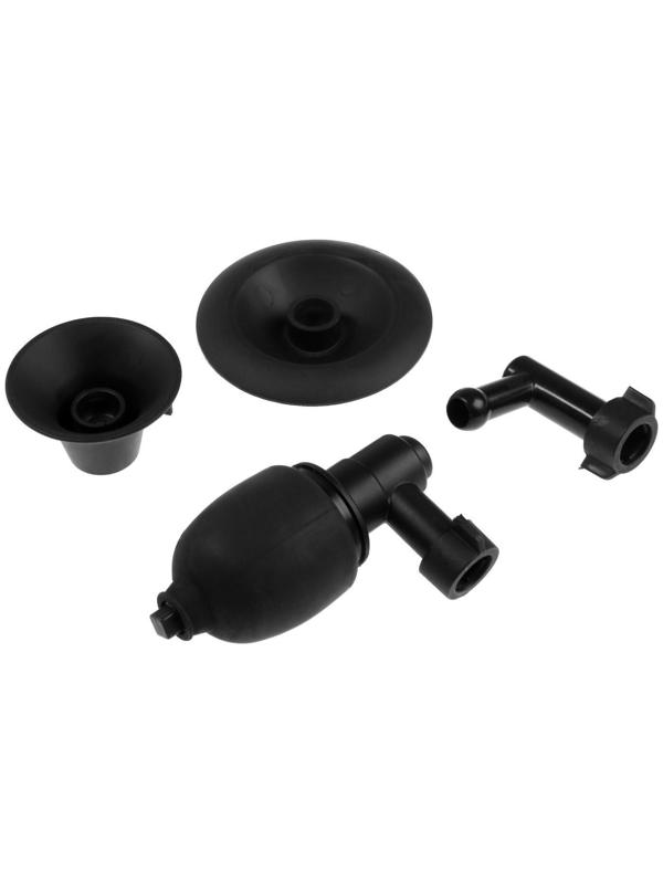 Вантуз пневматический ZEIN, 3 насадки, датчик давления, ручной насос