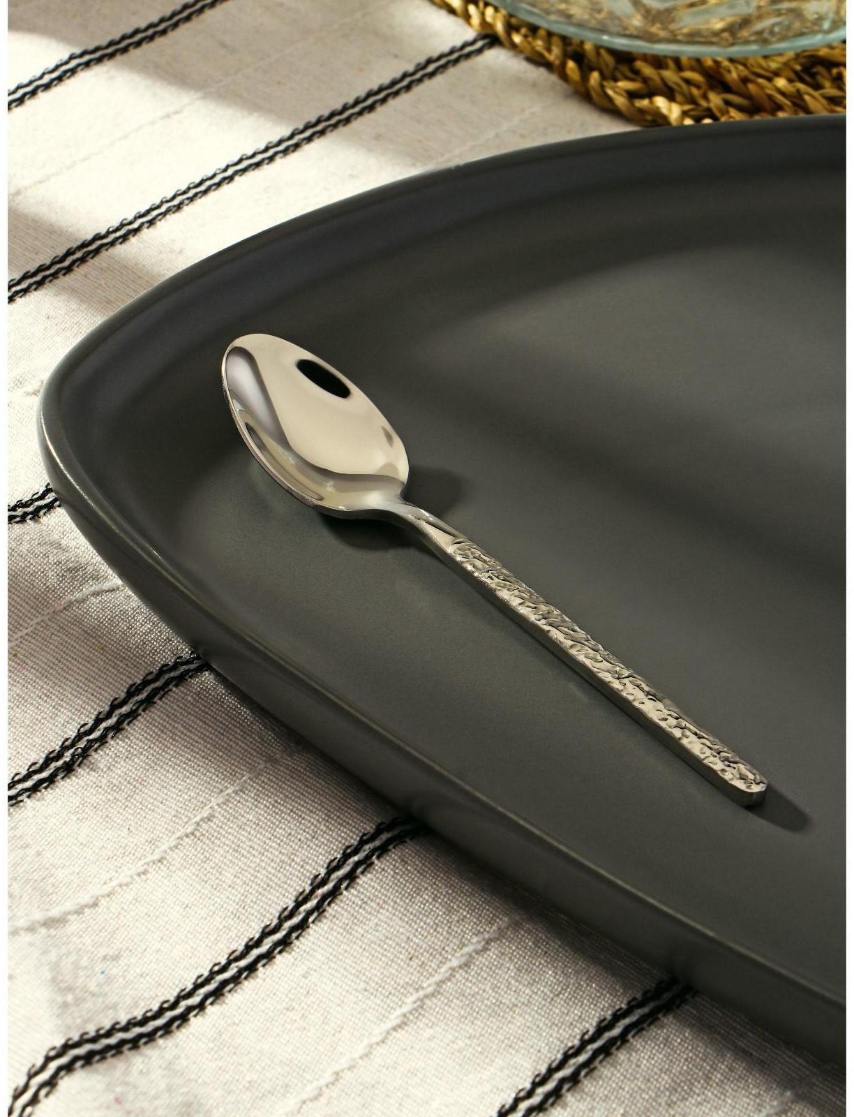 Ложка чайная из нержавеющей стали Magistro «Лин», h=12,2 см, цвет серебряный