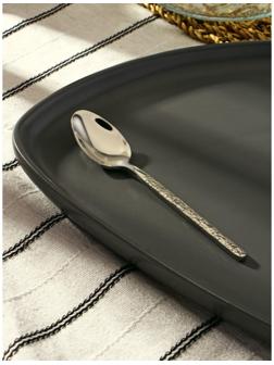 Ложка чайная из нержавеющей стали Magistro «Лин», h=12,2 см, цвет серебряный