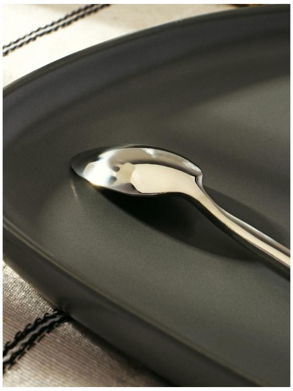 Ложка чайная из нержавеющей стали Magistro «Лин», h=12,2 см, цвет серебряный