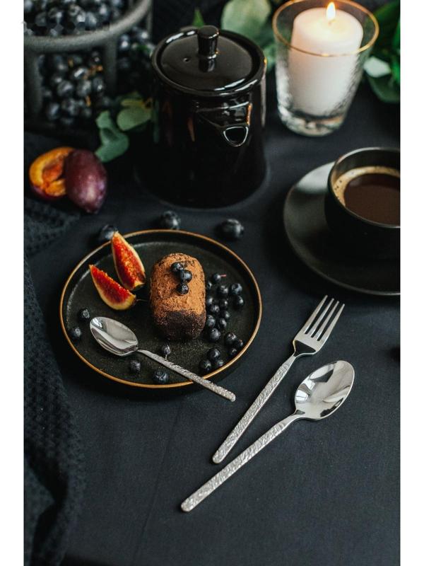 Ложка чайная из нержавеющей стали Magistro «Лин», h=12,2 см, цвет серебряный