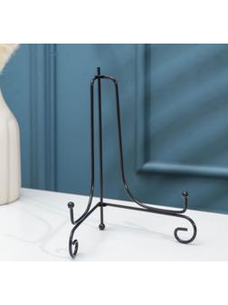 Подставка под тарелки Доляна, 13,5×20 см, цвет чёрный